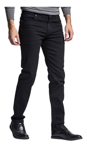 Pantalón Jean Macowens Entallado Negro Hombre 09374