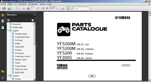 Despiece Yamaha Blaster 200 Repuestos Motor Cuadro Digital