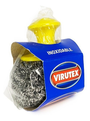 Fibra Metálica Con Mango Virutex Inoxidable