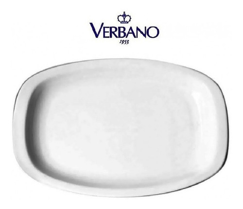 Fuente Ensaladera Rectangular Mediana Porcelana Verbano