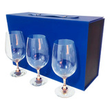 Set 3 Copas Cerveceras Glow Cobrizadas 420ml - Maleta