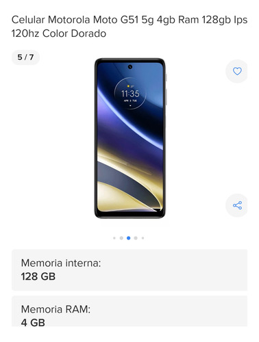 Celular Motorola G 51 5g