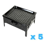 Brasero De Mesa Enlozado Parrilla Gastronomico Oferta! X 5u