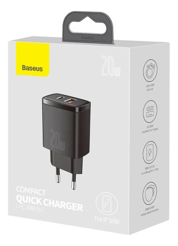 Baseus-carregador Usb-c 20w, Carreg. Rápido Para iPhone 15