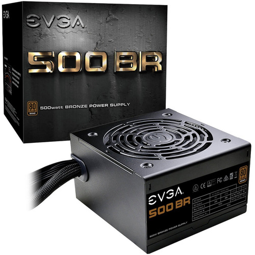 Fuente Poder Pc 500w Gamer Evga 80 Plus Bronze 100-br-0500-k