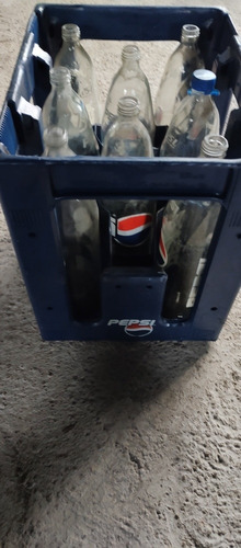 Cajón Plástico Pepsi Con 8 Envases 