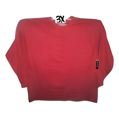Una Camiseta Guinda Manga Larga Talla 3x Fruit Of The Loom Bordó 3xl