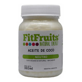 Fitfruits Aceite De Coco 360gr Neutro 100 % Vegano Y Natural 