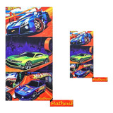 Kit 1 Toalha De Banho + 1 Rosto Hot Wheels Personalizada