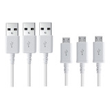 3-pack Micro Usb Cable High Speed Data And Charging For Sams