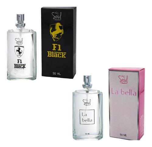 Kit 2 Perfumes Feminino + Masculino Importado Promoção 