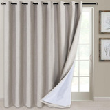 100 Blackout Patio Door Curtain Extra Wide Curtain Pane...