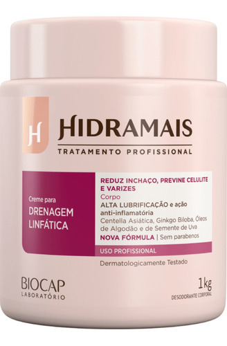 Creme Drenagem Linfática 1 Kg Hidramais