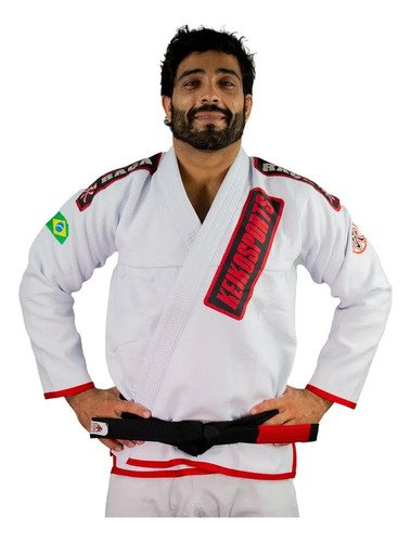 Kimono Jiu Jitsu Keiko Serie Ouro Trançado Pesado Premium