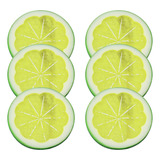 Rebanada De Limón Verde De Plástico Artificial, Fruta De Lim