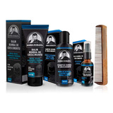 Kit Balm Óleo Shampoo Pente Duplo Para Barba Robusta