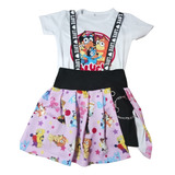 Conjunto De Falda Short Con Playera Ropa Para Niña De Bluey