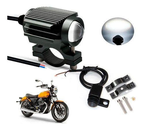 Luz Faro Led Moto Auto Impermeable Luz Blanca