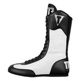 Botas De Boxeo Altas Title Boxing Color Blanco Con Negro