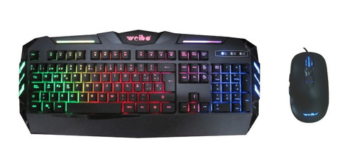 Kit Combo Teclado Gamer Mouse Gamer 7 Botones Retroiluminado