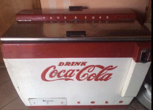 Antiguo Refrigerador De Tienda Coca Cola