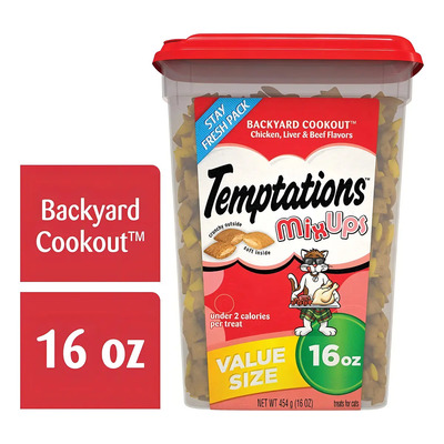 Temptations Golosinas Para Gatos, Backyard Cookout 16 Oz | Envío gratis
