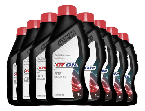 Kit 8 Óleo Cambio Automático Atf Dexron 6 Gt Oil multi lv