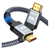 Cable Hdmi V2.1 8k A 60hz 4k A 120hz 1.5m Gris