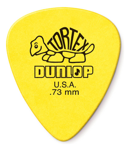 Púas De Guitarra Dunlop Tortex Standard De 7,3 Mm, Color Ama