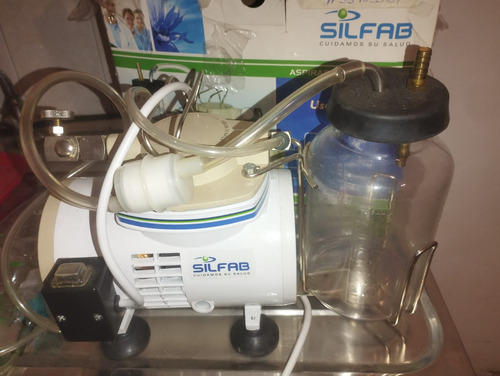 Aspirador Nebulizador A Diafragma Silfab C/recipiente 1l N33