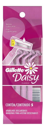 Gillette Daisy Classic Maquina Para Afeitar Desechable 5 U