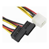 Zysa02 Cable De Corriente 1 Ide A 2 Sata Computoys