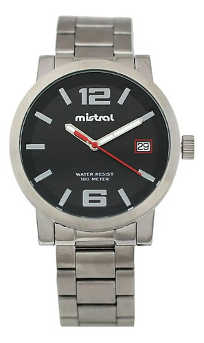 Reloj Mistral Gsm-060-01 Acero 100m Para Hombre Liniers