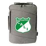 Morral Espalda Deportivo Cali Maleta Portafolio Gris