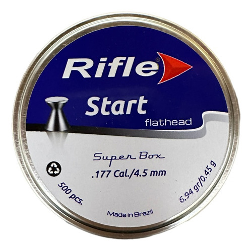 Chumbo Rifle Flathead Start 4.5mm 0,45g Promoção Chumbinho