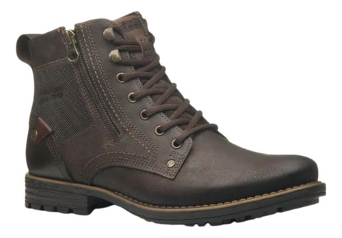 Bota Coturno Masculino Pegada Couro Legitimo 180745