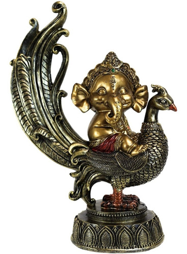 Hermosa Diosa Hindú Ganesha - Ganesh Con Pavorreal