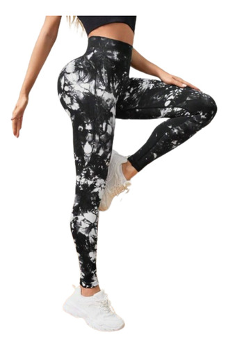 Leggins Deportivo Push Up Tie Dye Control Abdomen Gym Yoga