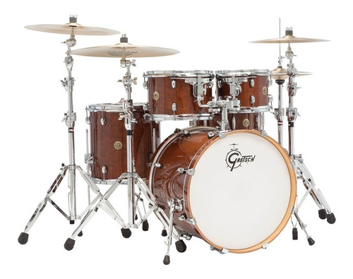 Batería Gretsch Esmalte Nogal Catalina Maple 5 Piezas