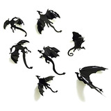 Pvc 3d Dragon Calcomanías De Pared Decorativas Pegatin...