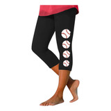 Leggins J Para Mujer, Estilo Capri Yoga Con Estampado 