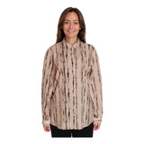 Blusa Mujer Lisa Estampada Beige Fashion's Park