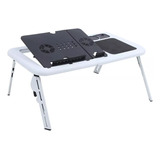 Mesa Ajustable Portatil Multiuso Laptop E-table Ventilador