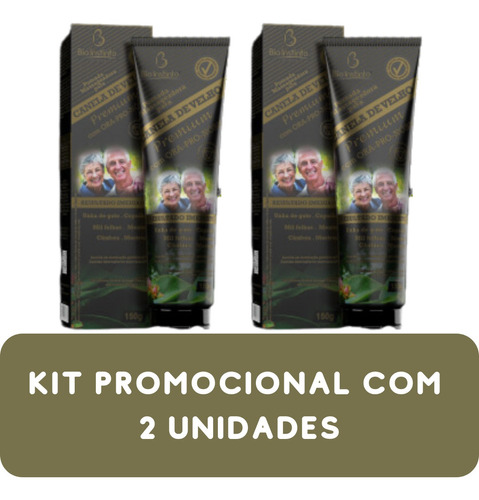 Kit 2 Pomada Massagem Canela De Velho Premium Ora Pro Nobis