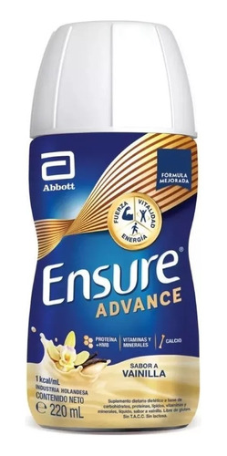 Suplemento Nutricional Ensure Advance Sabor Vainilla 220ml