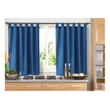 Cortinas Ambiente O Cocina Madras Cortas Presillas Trinagulo