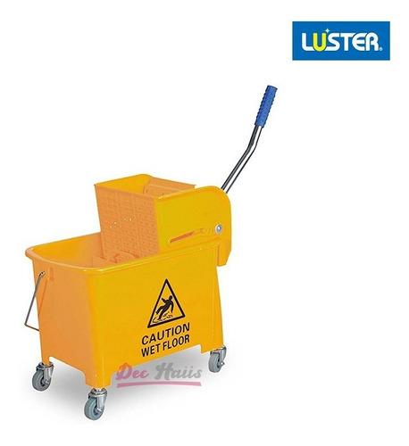 Carro De Aseo Estrujador Plastico 20 Litros Luster / Dechaus