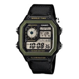 Reloj Hombre Casio Ae-1200whb Verde Militar  Impacto Online