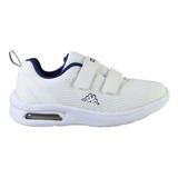 Zapatillas Kappa Play Full Abrojo Niños White/blue Navy