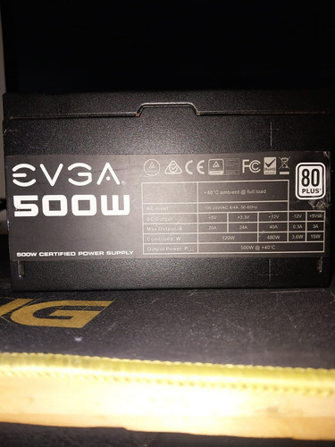 Fuente Evga 500w 80 Plus